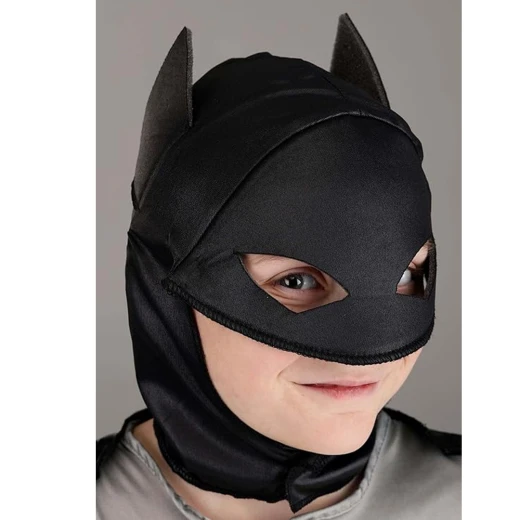 Kid's Classic Batman Costume - Superhero Jumpsuit with Cape & Mask - Rs Toys - Image 3