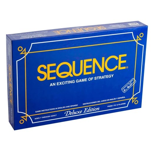 SEQUENCE Deluxe Edition – Fun Strategy Board Game for Families – With Cushioned Mat, Cards & Chips – Ages 7+, 2–12 Players - Rs Toys - Image 2