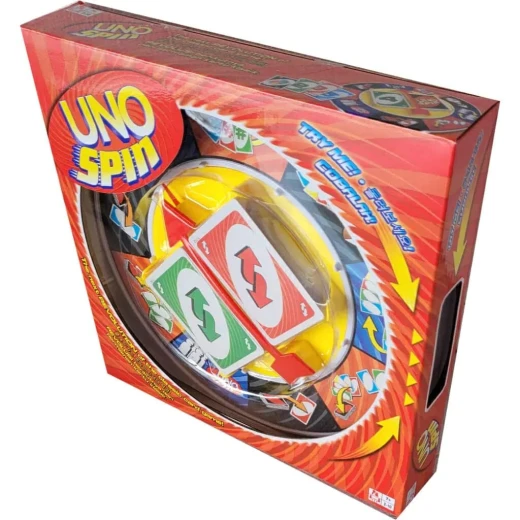 UNO Spin Family Card Game with Spinning Wheel for 2 to 10 Players, Fast-Paced Fun for Kids and Adults Ages 7+ - Rs Toys - Image 3