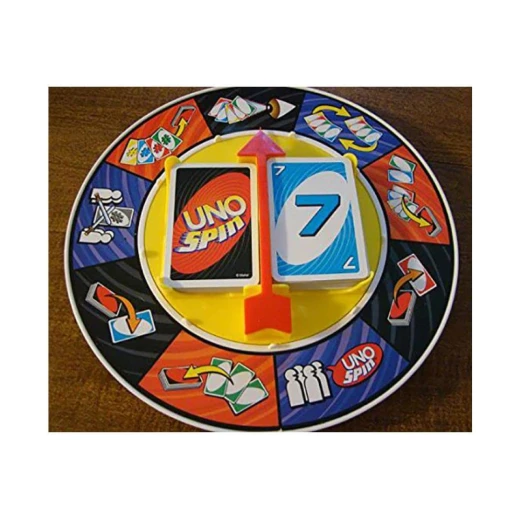 UNO Spin Family Card Game with Spinning Wheel for 2 to 10 Players, Fast-Paced Fun for Kids and Adults Ages 7+ - Rs Toys - Image 5