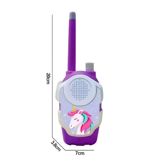 Unicorn Walkie Talkie for Kids 2-Way Radios with Fun Design and Clear Signal Magical Purple Toy Set for Girls Ideal Gift for Imaginative Play – Ages 3+ - Rs Toys - Image 3
