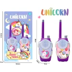 Unicorn Walkie Talkie for Kids 2-Way Radios with Fun Design and Clear Signal Magical Purple Toy Set for Girls Ideal Gift for Imaginative Play – Ages 3+ - Rs Toys