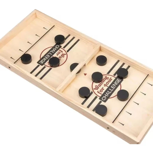 Wooden Fast Paced Slingshot Game Board – 2 Players Board Game for Kids Age 3+, Fun Indoor Family Game, Size 55.5 x 30.5 x 3 cm - Rs Toys - Image 7