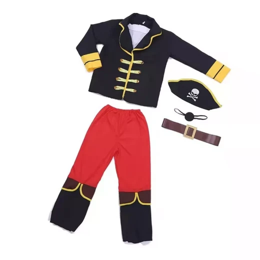 Kids Pirate Costume – Boys Fancy Dress Up Role Play Set For Ages 5-7 Years – Ideal for Halloween, Cosplay, and Parties - Rs Toys - Image 4