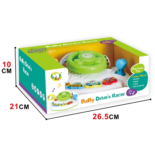 Interactive Musical Steering Wheel Toy with Lights & Sounds for Toddlers - 8 Months & Up - Rs Toys - Image 10