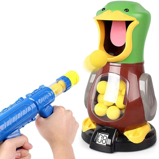 Duck Shooting Game With Scoreboard. Set includes a duck, a gun, and 12 foam balls (MG4025-RS) - Rs Toys - Image 10