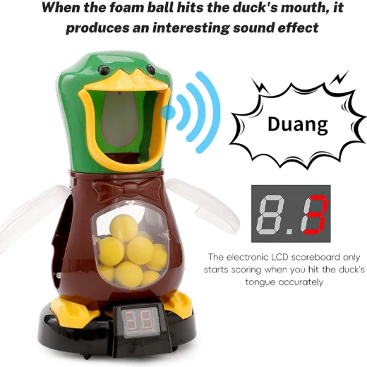 Duck Shooting Game With Scoreboard. Set includes a duck, a gun, and 12 foam balls (MG4025-RS) - Rs Toys - Image 8
