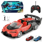 Bugatti Convertible RC Car for Kids - Scale 1:18 - 4-Channel Remote Control - 3.7V Rechargeable Battery - Working Head & Tail Lights - Ages 3+ - Bugatti