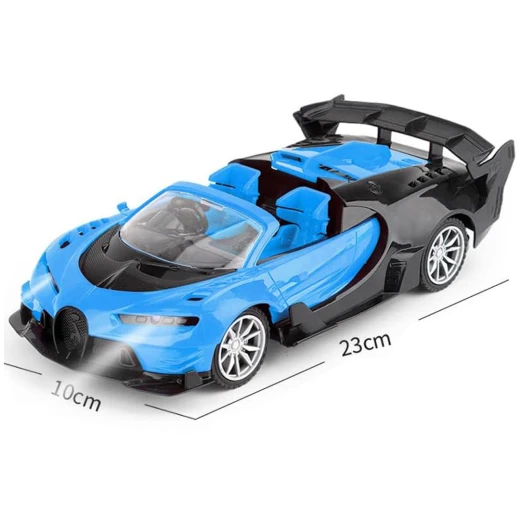 Bugatti Convertible RC Car for Kids - Scale 1:18 - 4-Channel Remote Control - 3.7V Rechargeable Battery - Working Head & Tail Lights - Ages 3+ - Bugatti - Image 9