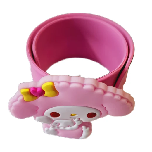 Slap Wrist Bracelet, Made Of High Quality Silica Gel, My Melody Character Theme, 21 cm Length - Rs Toys - Image 2