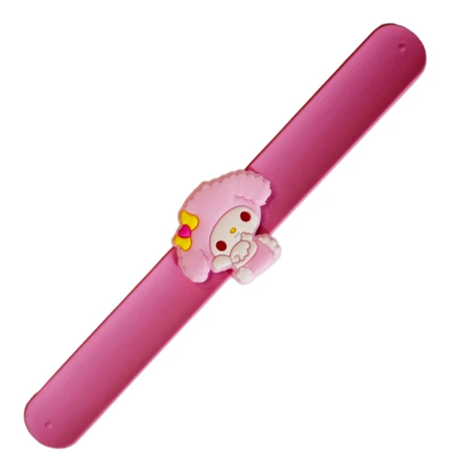 Slap Wrist Bracelet, Made Of High Quality Silica Gel, My Melody Character Theme, 21 cm Length - Rs Toys - Image 3