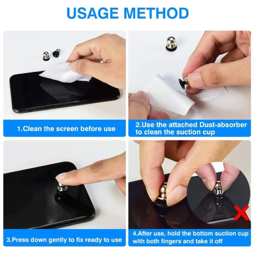 Pair of Mobile Gaming Trigger Buttons for Fast Shooting and Aiming with High Sensitivity and Electrostatic Sensing Technology, Copper and Silicone, Screen-Safe, Compatible with Smartphones and Tablets, Silver (X-13-RS) - Rs Toys - Image 3