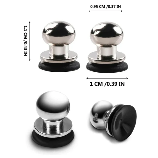 Pair of Mobile Gaming Trigger Buttons for Fast Shooting and Aiming with High Sensitivity and Electrostatic Sensing Technology, Copper and Silicone, Screen-Safe, Compatible with Smartphones and Tablets, Silver (X-13-RS) - Rs Toys - Image 9