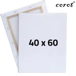 لوح كانفس مشدود من كوروت، مقاس 40 × 60 سم، وزن 280 غرام، بحبيبات متوسطة، مصنوع من القطن 100% مع طبقة جيسو تحضيرية، وإطار من خشب الصنوبر عالي الجودة. - ألعاب ار اس