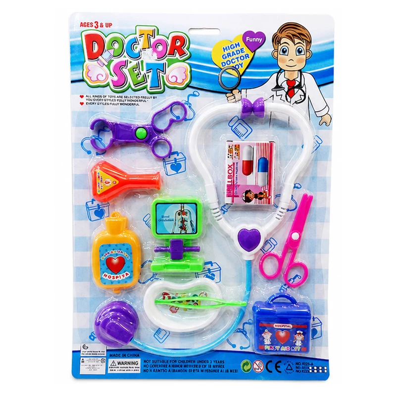 Doctor Play set Toy Includes 10 Pcs Colorful Medical Accessories, Ideal for Pretend Play and Doctor Role-Playing Activities (6925A) - Rs Toys