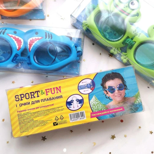 Sport & Fun - Kids Swimming Goggles Unisex Anti-fog Leisure Leak-free Flamingo Design Adjustable Size between Eyes & Head Size for 2-8 Years (YJ-Flamingo) - Rs Toys - Image 2