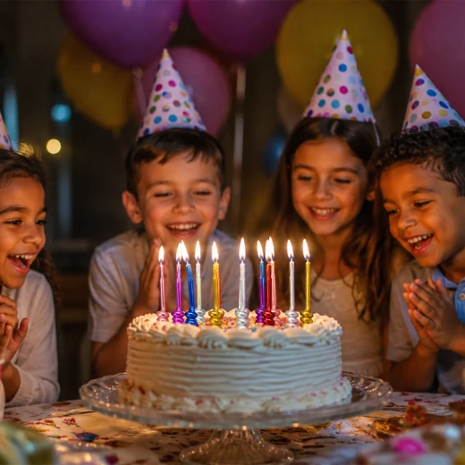 Birthday Candles Metallic Color Spiral Design For Cake Decoration Pack Of 6 Pcs 9 cm - Rs Toys - Image 2