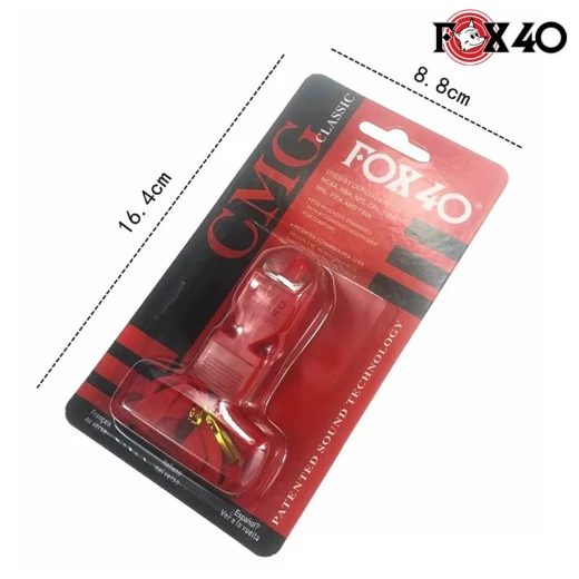 Fox 40 Classic Plastic Sports Referee Whistle With Teeth Guard & Breakaway Lanyard, High Pitch Whistle For Volleyball, Basketball, Football Match And Training (FOX-40-RS) - Rs Toys - Image 5