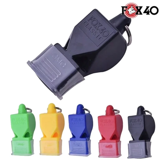Fox 40 Classic Plastic Sports Referee Whistle With Teeth Guard & Breakaway Lanyard, High Pitch Whistle For Volleyball, Basketball, Football Match And Training (FOX-40-RS) - Rs Toys - Image 9