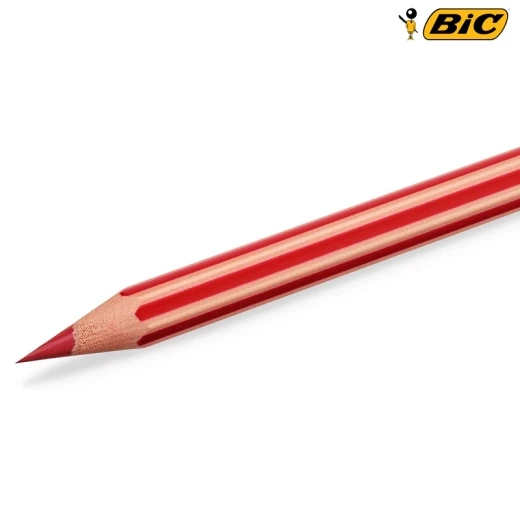 أقلام تلوين نوع بيك كيدز مخططه خالية من الخشب – علبة تحتوي على 18 قلم (-18) - بي اي سي - Image 3
