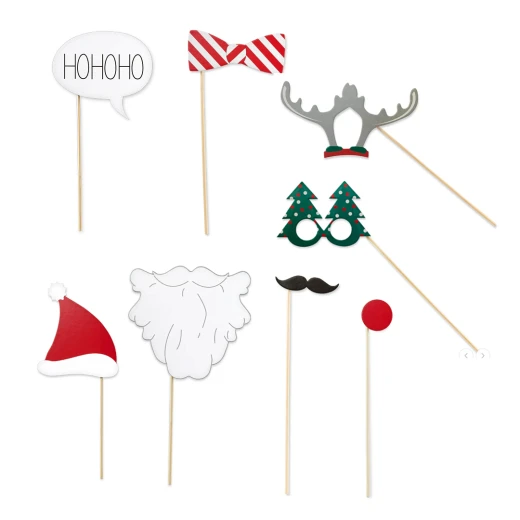 Tchiba Party Photo Set Of 8 Pcs Accessories For Funny Christmas & New Year Photos (322202-RS) Tchiba Party Photo Set Of 8 Pcs Accessories For Funny Christmas & New Year Photos (322202-RS)
