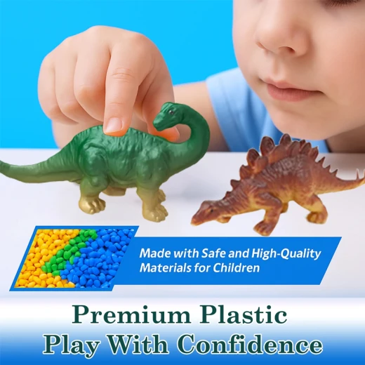 Dinosaur Institute Dinosaur Play set Mat Large Play Mat Includes 6 mini dinosaurs, 2 Toy Cars -Ages 3+ - Rs Toys - Image 4