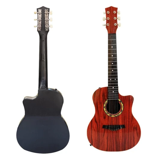 Wingda 6 Steel String Angle Guitar 81 cm Music Learning Guitar for Kids Age 3+ Maroon color  - Rs Toys - Image 8