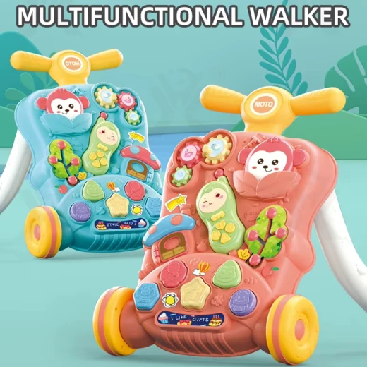 2-in-1 Baby Puzzle Walker, Early Learning Activity Center, Multifunctional Removable Play Panel, Educational Toy (Yl622-RS) - Rs Toys - Image 2