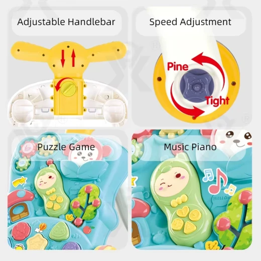 2-in-1 Baby Puzzle Walker, Early Learning Activity Center, Multifunctional Removable Play Panel, Educational Toy (Yl622-RS) - Rs Toys - Image 8