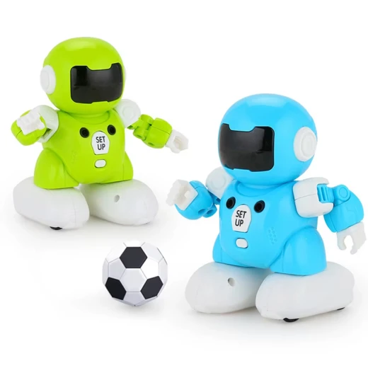 Remote Control Soccer ٌRechargeable Robot Pack Of 2 Robots ,2 nets + 1 football mat , Small Football (DB04-RS) - Rs Toys - Image 10