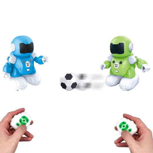 Remote Control Soccer ٌRechargeable Robot Pack Of 2 Robots ,2 nets + 1 football mat , Small Football (DB04-RS) - Rs Toys - Image 6