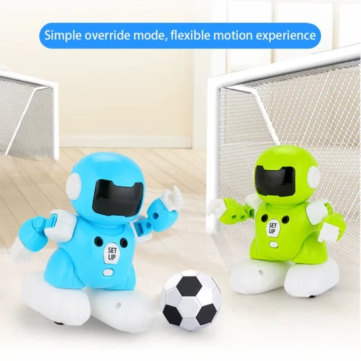 Remote Control Soccer ٌRechargeable Robot Pack Of 2 Robots ,2 nets + 1 football mat , Small Football (DB04-RS) - Rs Toys - Image 7