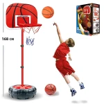 Adjustable Kids Basketball Hoop with Tyre-Shaped Base, Height Up to 168 cm for Indoor & Outdoor Play, Durable Metal Rim – Suitable for Ages 3+ - Rs Toys