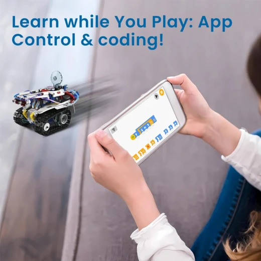 5 in 1  Robots Remote Control & App Control With Smart lcd Technic High Technology Engineering Model Vehicle Assembly Toy Set 603 Blocks With educational features –Ages 6+ - Rs Toys - Image 3