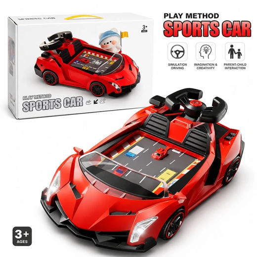 Lamborghini Interactive Driving Simulator Toy for Kids with Steering Wheel, Music & Lights – Racing & Driving Adventure Game | Ages 3–12 Years - Rs Toys - Image 9