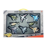 Die-Cast Military Aircraft & Helicopter Set - 8-Piece Metal Air Force Models for Kids Ages 3+ - Rs Toys