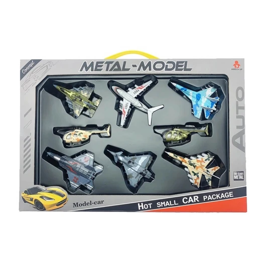 Die-Cast Military Aircraft & Helicopter Set - 8-Piece Metal Air Force Models for Kids Ages 3+ Die-Cast Military Aircraft & Helicopter Set - 8-Piece Metal Air Force Models for Kids Ages 3+