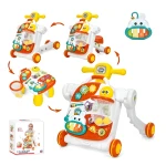4-in-1 Multifunctional Baby Walker with Music, Lights & Activity Panel – Push Walker + Ride-On Car + Activity Table – Suitable from 9 Months - Rs Toys