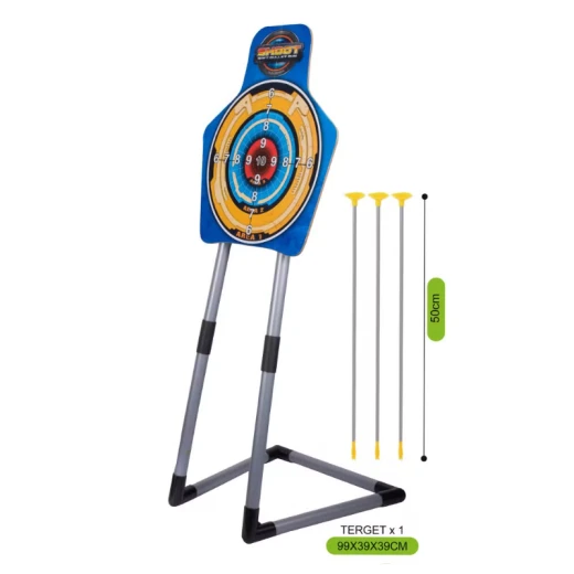 Archer Simulation Bow Arrow Set Kids Toy Outdoor Shooting Target Game with 3 Arrows & 1 ِArcher – Random Color (RHY-015A-RS) - Rs Toys - Image 3
