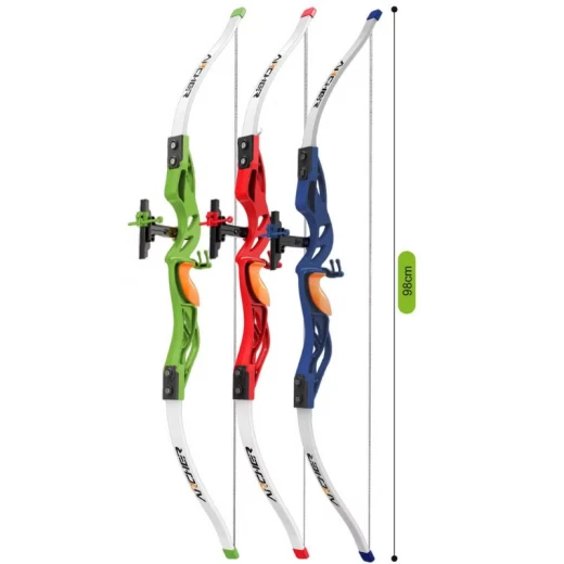 Archer Simulation Bow Arrow Set Kids Toy Outdoor Shooting Target Game with 3 Arrows & 1 ِArcher – Random Color (RHY-015A-RS) - Rs Toys - Image 4