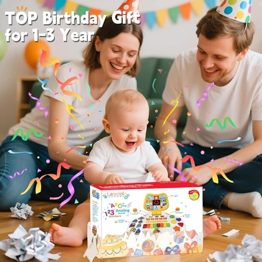 Interactive Laptop for Toddlers with Animated Screen: Teach Letters, Numbers, Colors, and Music for 1-4 Year Olds - Rs Toys - Image 4