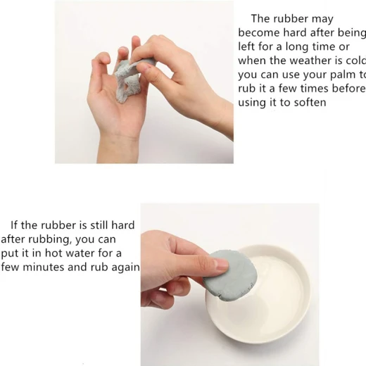 Maries kneadable Artist  Non-Toxic Grey Rubber Eraser  (C6142-RS) - Rs Toys - Image 8