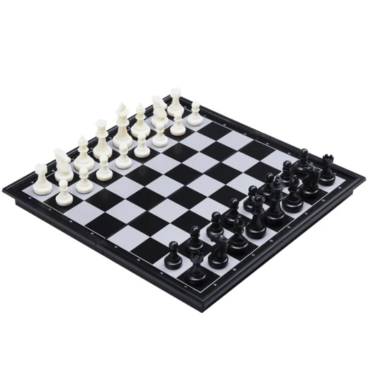 High-Quality Large Magnetic Chess Game with Foldable Black & White Chess Board (36 x 36 cm) - Rs Toys - Image 9