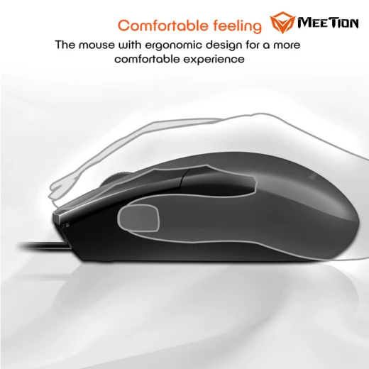 طقم لوحة مفاتيح وماوس سلكي ميشن MT-C100-RS عبر USB – تصميم مريح، مفاتيح هادئة، ماوس بصري 1000 DPI، لوحة مفاتيح كاملة، توصيل وتشغيل مباشر - ميشن - Image 3