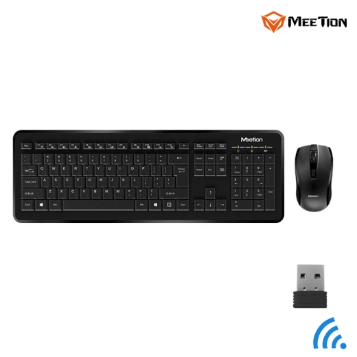 MeeTion Computer Wireless Keyboard and Mouse Bundle -Black Arabic , English Layout Language(MT-C4120-RS ) - Meetion - Image 6