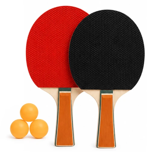 Complete Table Tennis Set (Ping Pong Set) – 2 Paddles, 3 Balls, Adjustable Net & 2 Net Holders – Family & Recreational Game – Ages 6+ - Rs Toys - Image 4
