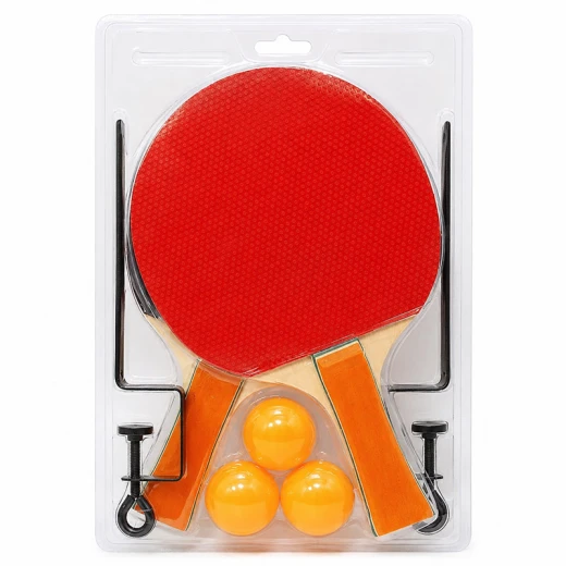 Complete Table Tennis Set (Ping Pong Set) – 2 Paddles, 3 Balls, Adjustable Net & 2 Net Holders – Family & Recreational Game – Ages 6+ - Rs Toys - Image 5