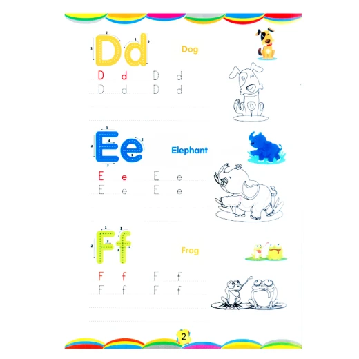 كتاب أبيض قابل للمسح لتعلّم حروف الحيوانات مع رسومات أشكال الحيوانات – مقاس 33.5 × 24 سم، 10 صفحات (1709) - ألعاب ار اس - Image 4