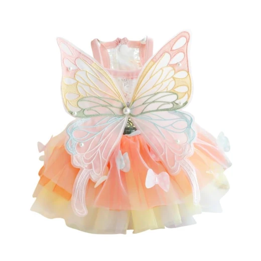 Pet Dress butterfly design Large