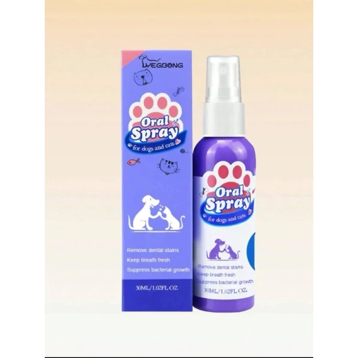Petry Oral Spray, Teeth Cleaning Spray for Dogs & Cats, Pets Dental Care Bad Breath Treatment, Dog Oral Spray, Teeth Cleaning Spray, Dog and Cat Natural Breath Freshener 30 Ml - Pets - Image 6